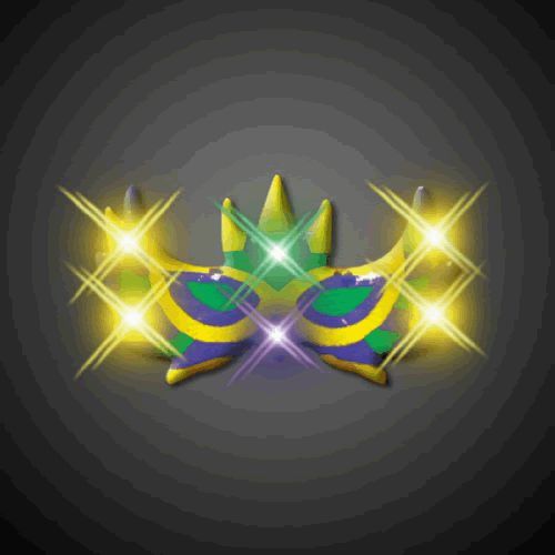 Light Up Mardi Gras Mask