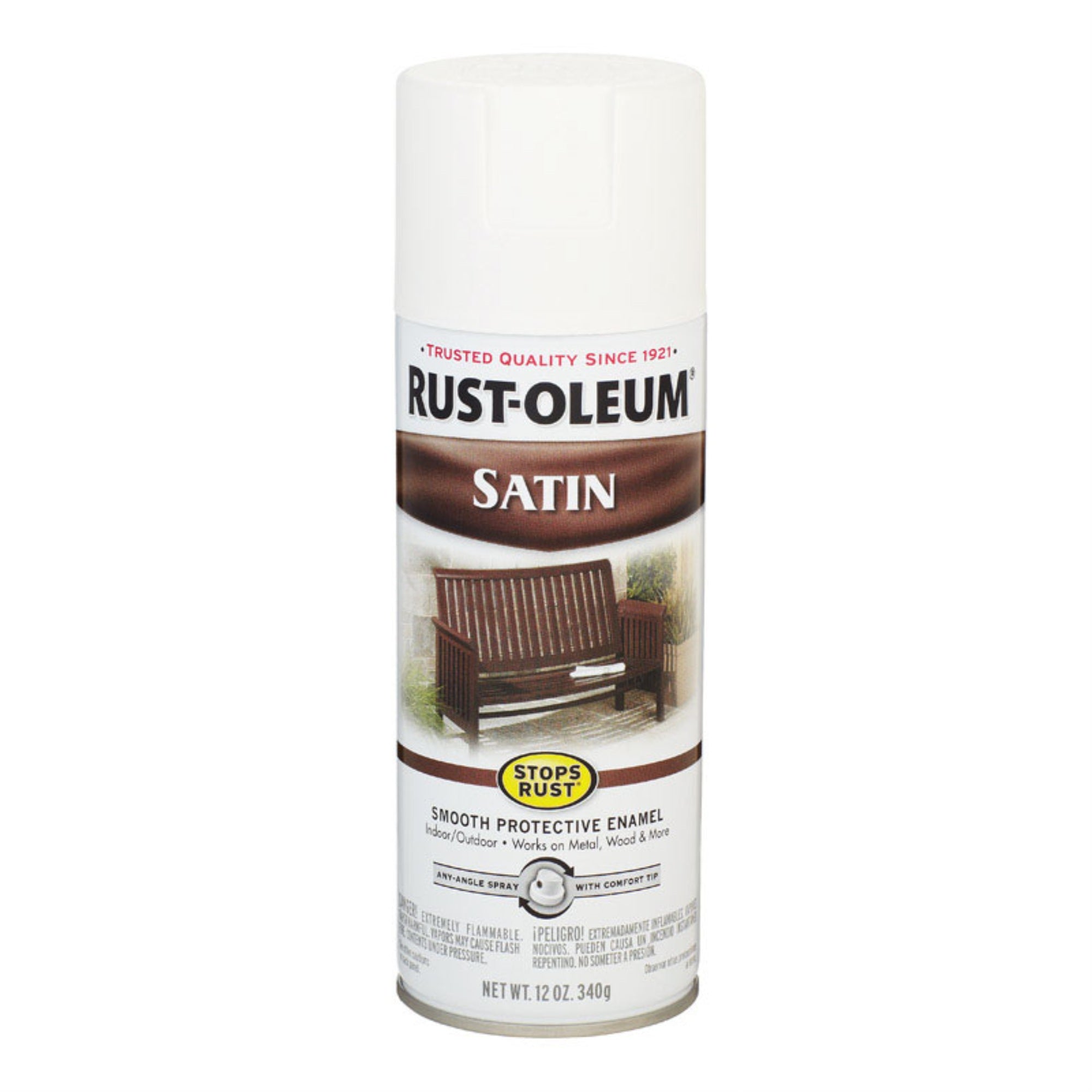 Sprypaint Satn Wht 12Oz (Pack Of 6)