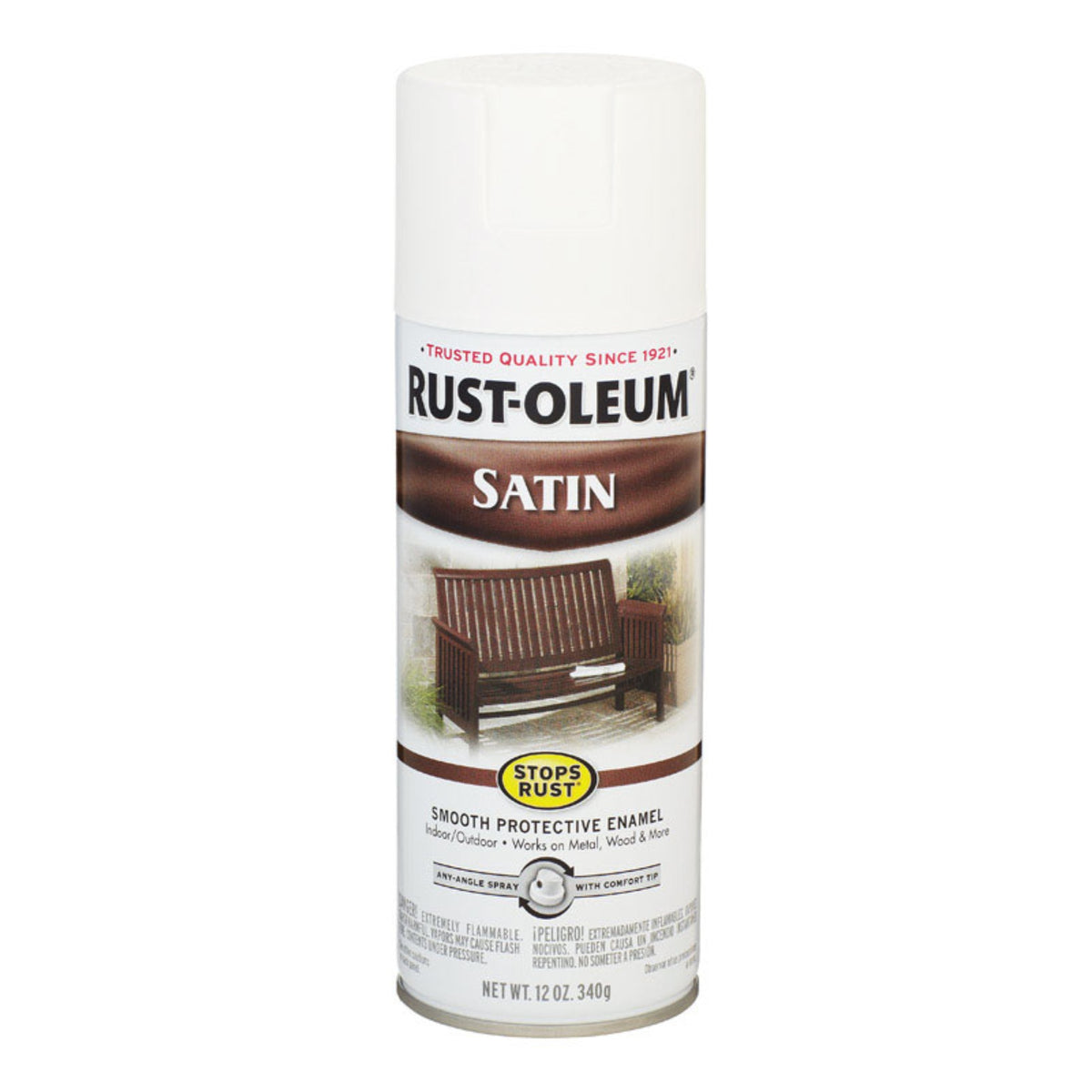 Sprypaint Satn Wht 12Oz (Pack Of 6)