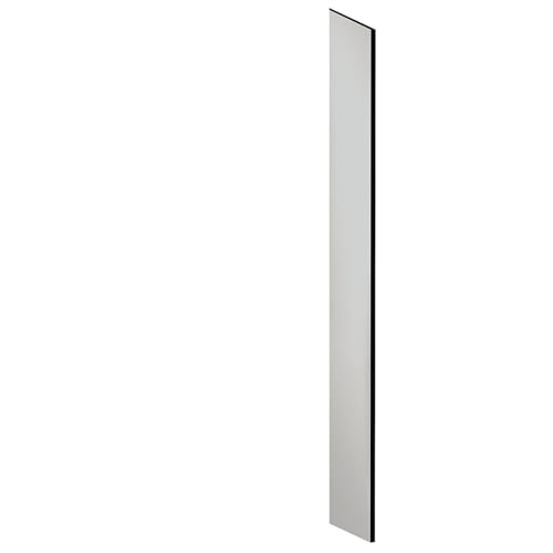 Side Panel - for 6 Feet High - 15 Inch Deep Designer Wood Locker - with Sloping Hood - Gray