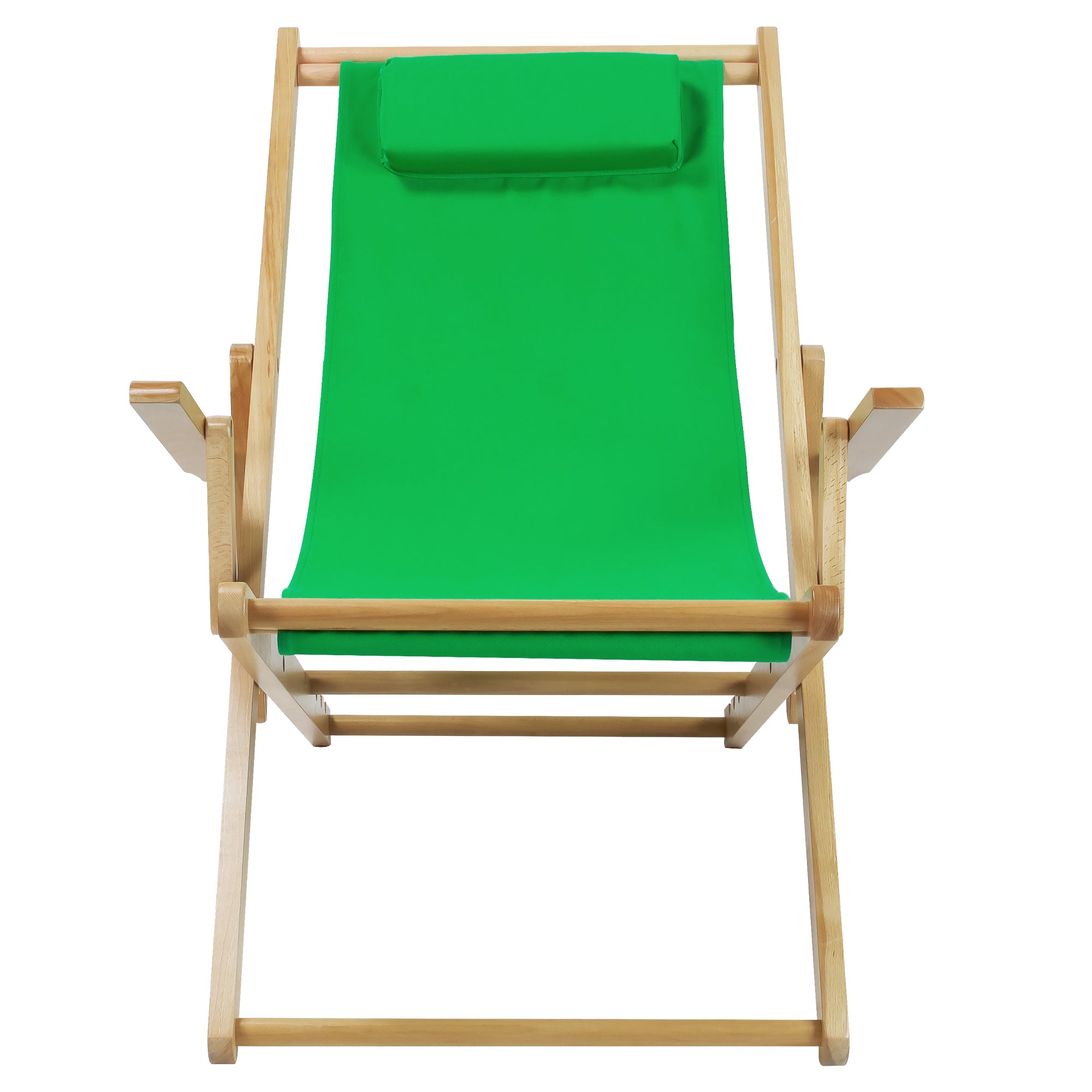 Sling Chair Natural Frame-Green Canvas