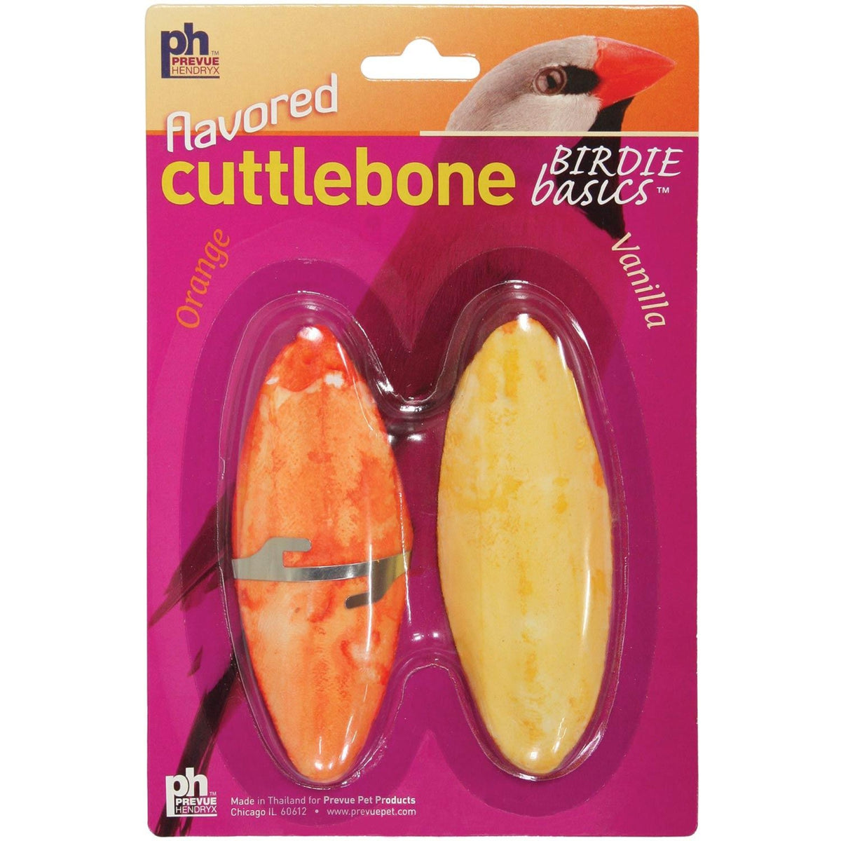 4' 2 Pack Flavored Cuttlebone Orange & Vanilla