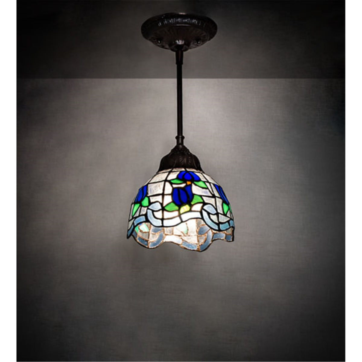7' Wide Roseborder Mini Pendant