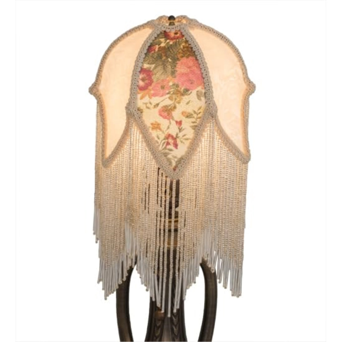 7' Wide Fabric & Fringe Tulip Shade