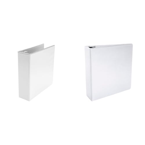Casafoyer Polypropylene 3-Inch Round Ring View Binder Combo Kit - Ideal for School, Office, and Home Organization
