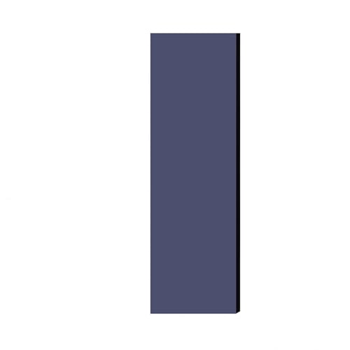 Double End Side Panel - for 5 Feet High - 18 Inch Deep Designer Wood Locker - without Sloping Hood - Blue
