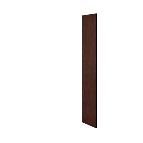 Side Panel - for 5 Feet High - 18 Inch Deep Designer Wood Locker - without Sloping Hood - Mahogany