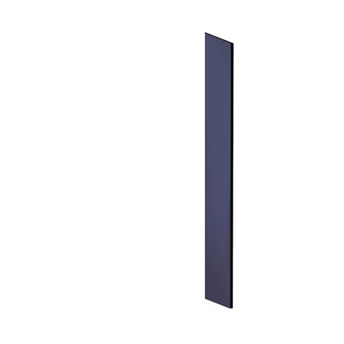 Side Panel - for 5 Feet High - 15 Inch Deep Designer Wood Locker - with Sloping Hood - Blue