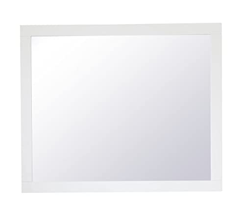 Aqua rectangle vanity mirror 30 inch in White