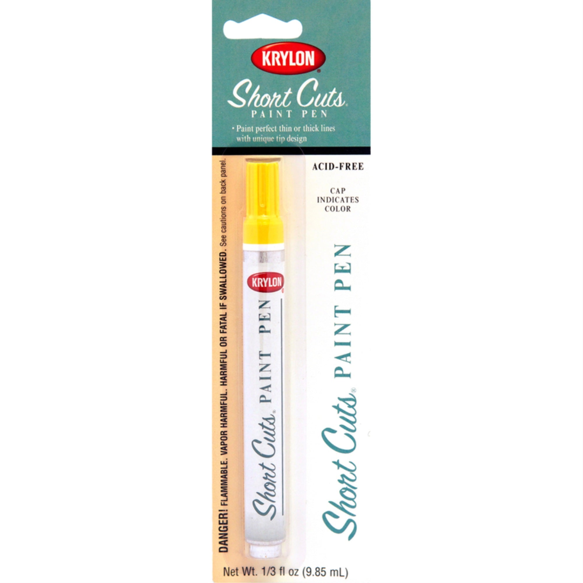 Pen Paint Shrtcut Yellow (Pack Of 6)