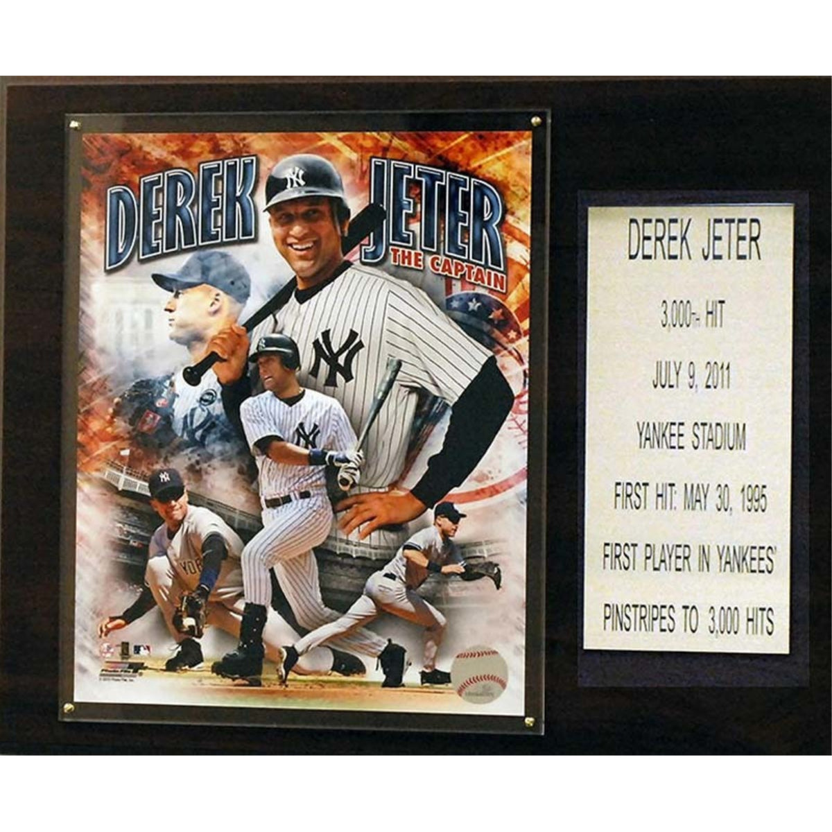 Mlb 12X15 Derek Jeter New York Yankees Last Hit Plaque