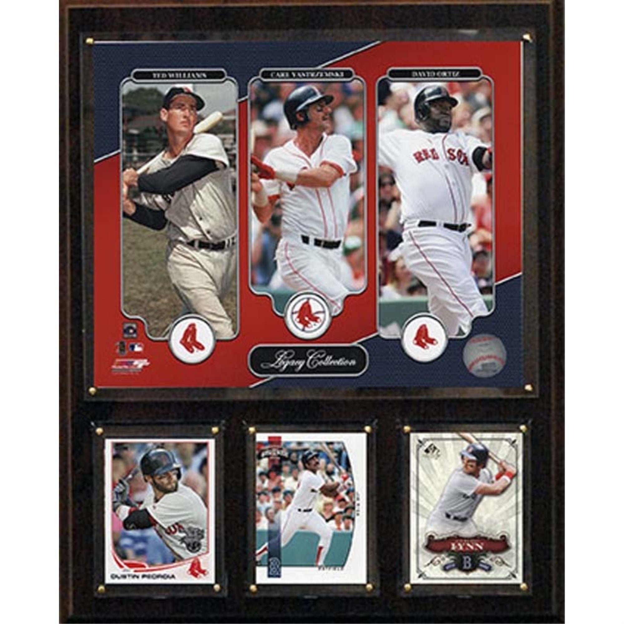 Mlb 12X15 Williams-Ortiz-Yastrzemski Boston Red Sox Legacy Collection Plaque