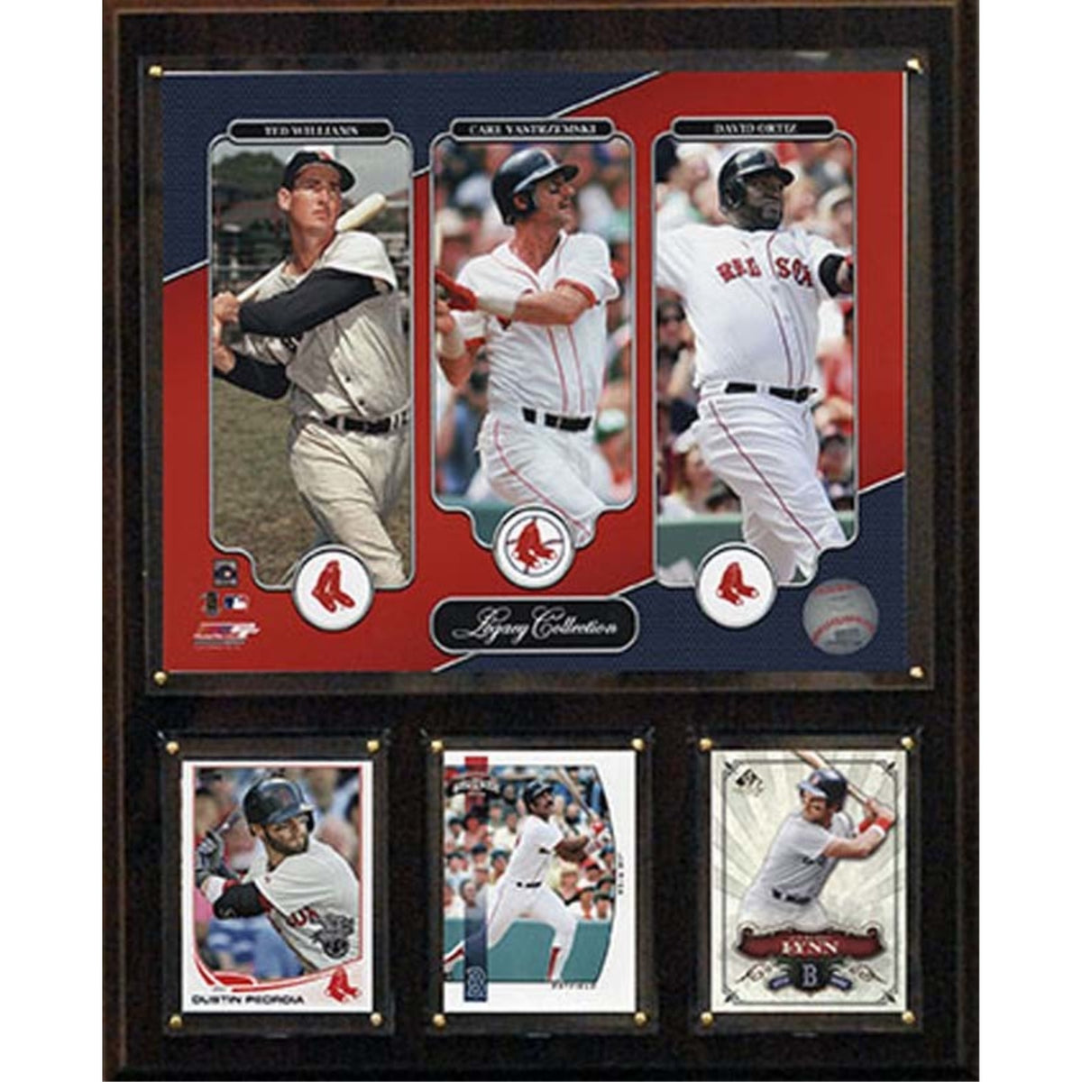 Mlb 12X15 Williams-Ortiz-Yastrzemski Boston Red Sox Legacy Collection Plaque