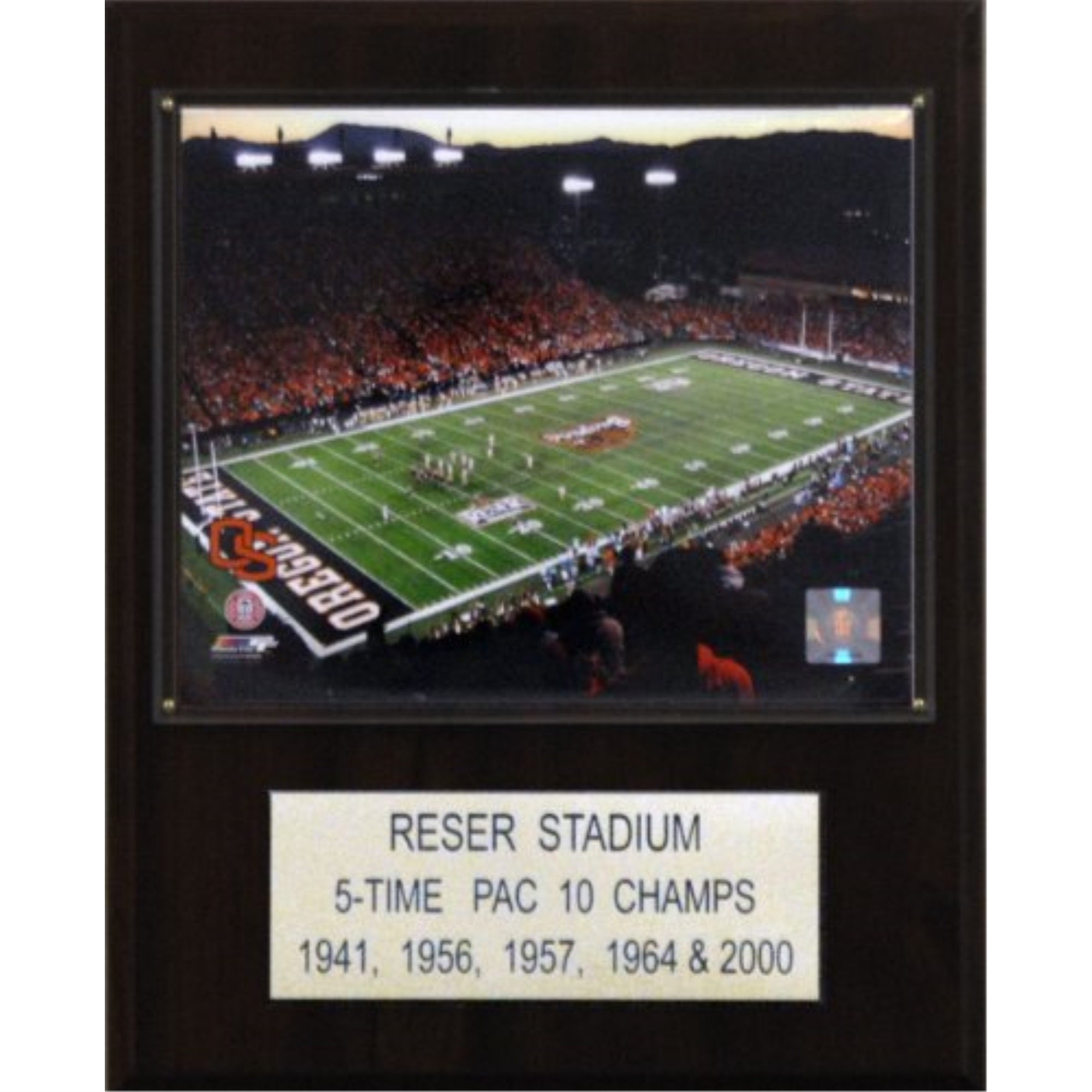 NCAA Football 12x15″ Reser Stadium Stadium Plaque