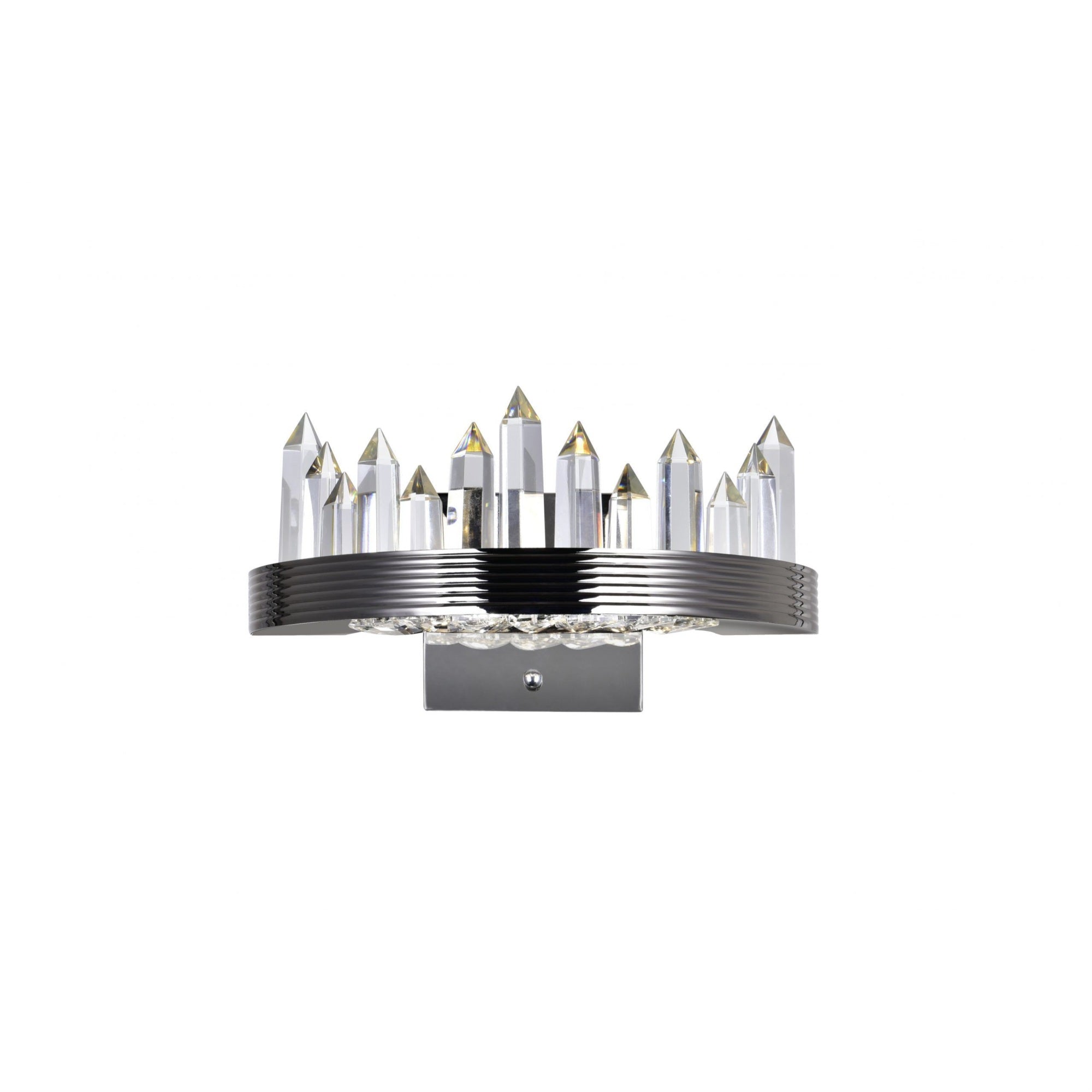 Led Sconce With Polished Nickel Finish