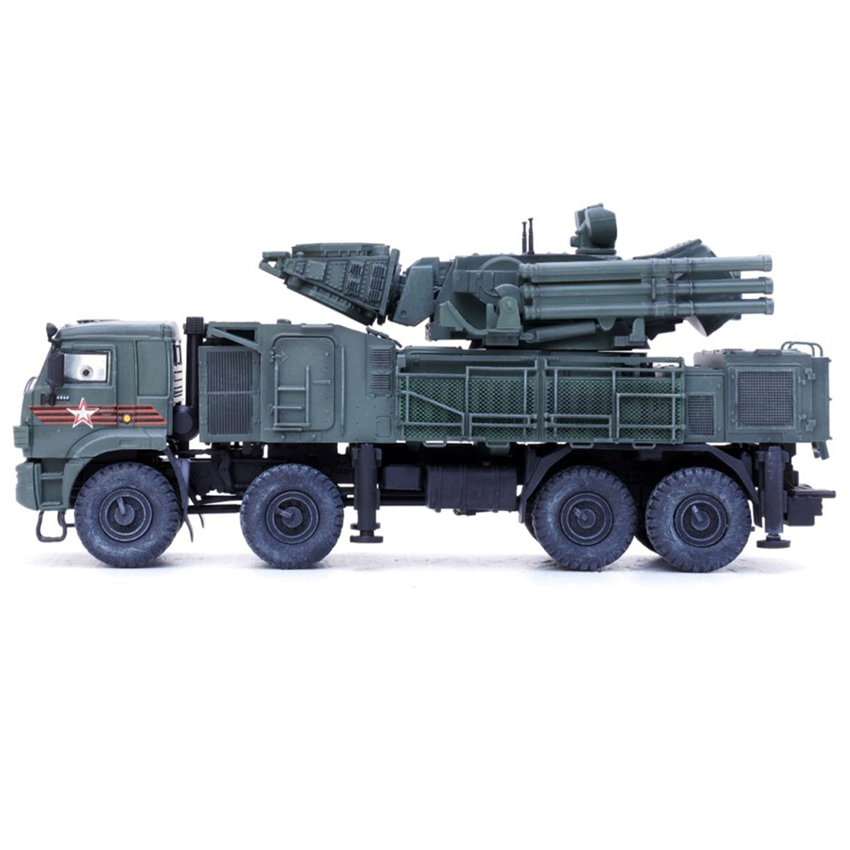 Pantsir S1 96K6 Self-Propelled Air Defense Weapon System 'Victory Day Parade' Russian Army 'Armor Premium' Series 1/72 Diecast Model By Panzerkampf