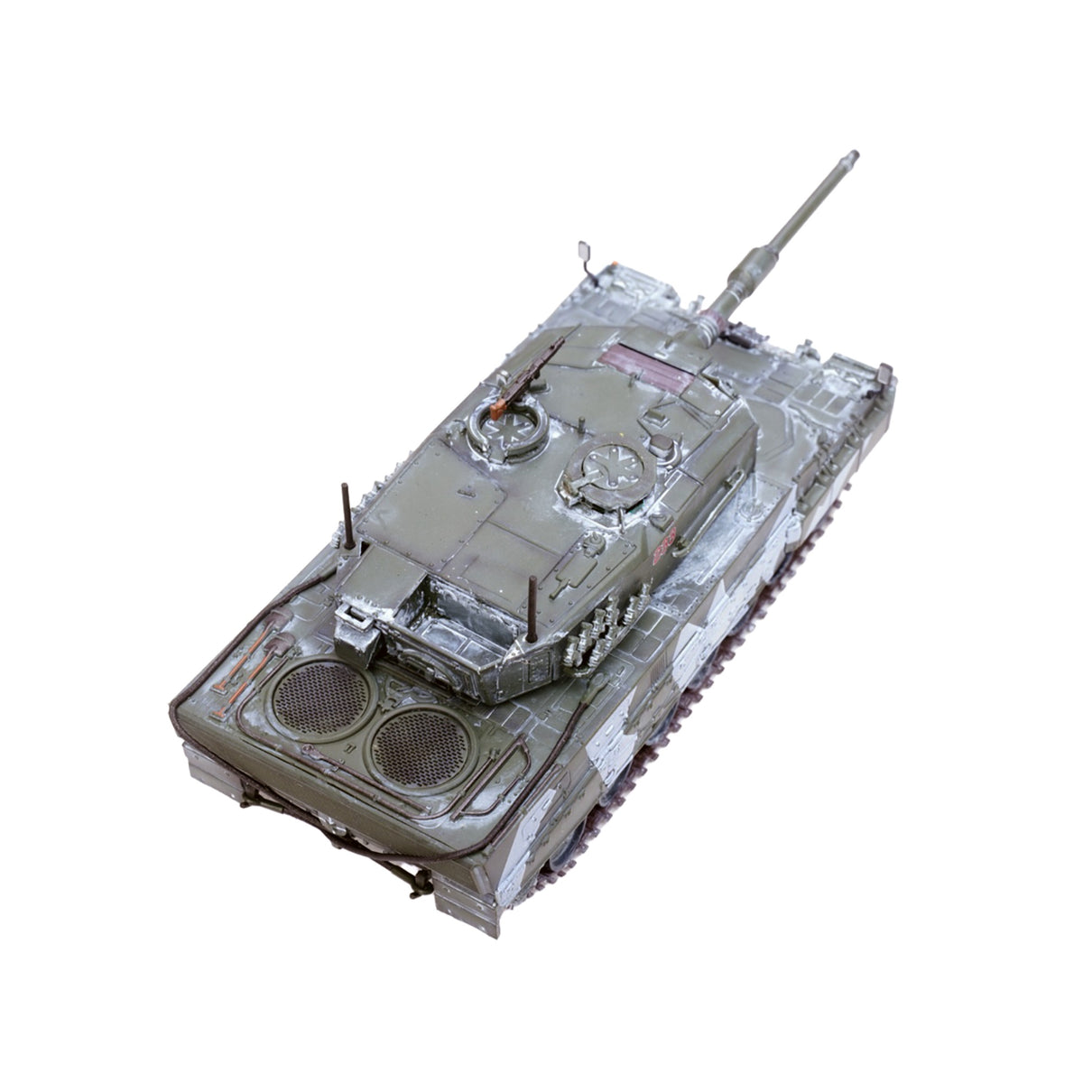 Leopard 2A4 Main Battle Tank With Snorkel 'Winter Camouflage' Norwegian Army 'Armor Premium' Series 1/72 Diecast Model By Panzerkampf