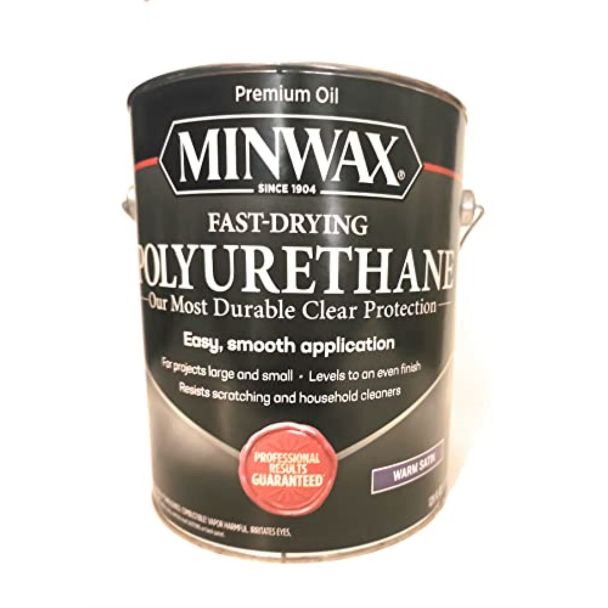 1229798 Poly Fast Dry Sat Gl Minwax Fast-Drying Polyurethane Satin Clear Oil-Based Fast-Drying Polyurethane 1 Gal (Pack Of 2)
