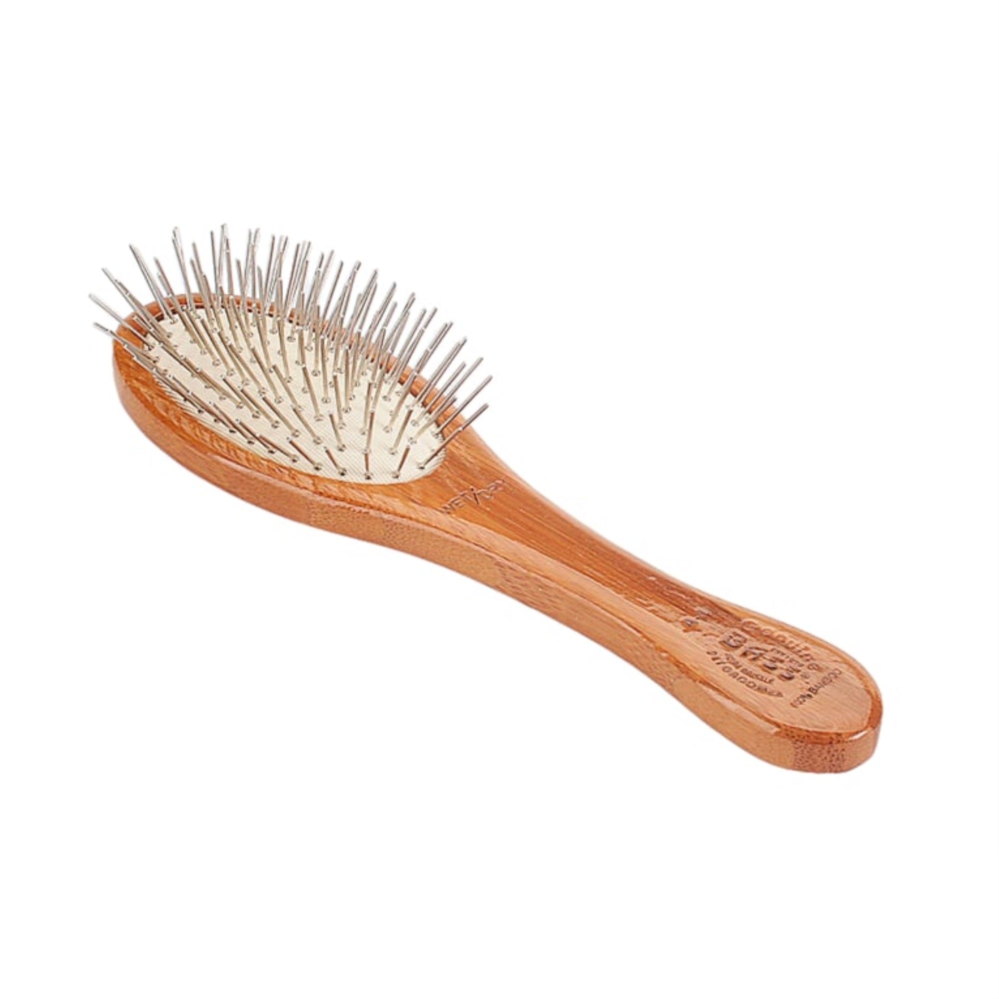 Bass Brushes- Style & Detangle Pet Brush (Small Oval /Dark Finish)