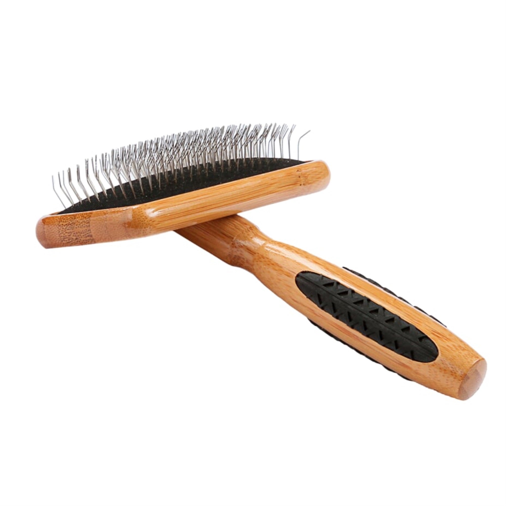 Bass Brushes- De-Matting Pet Brush (Medium Slicker Style /Dark Finish)