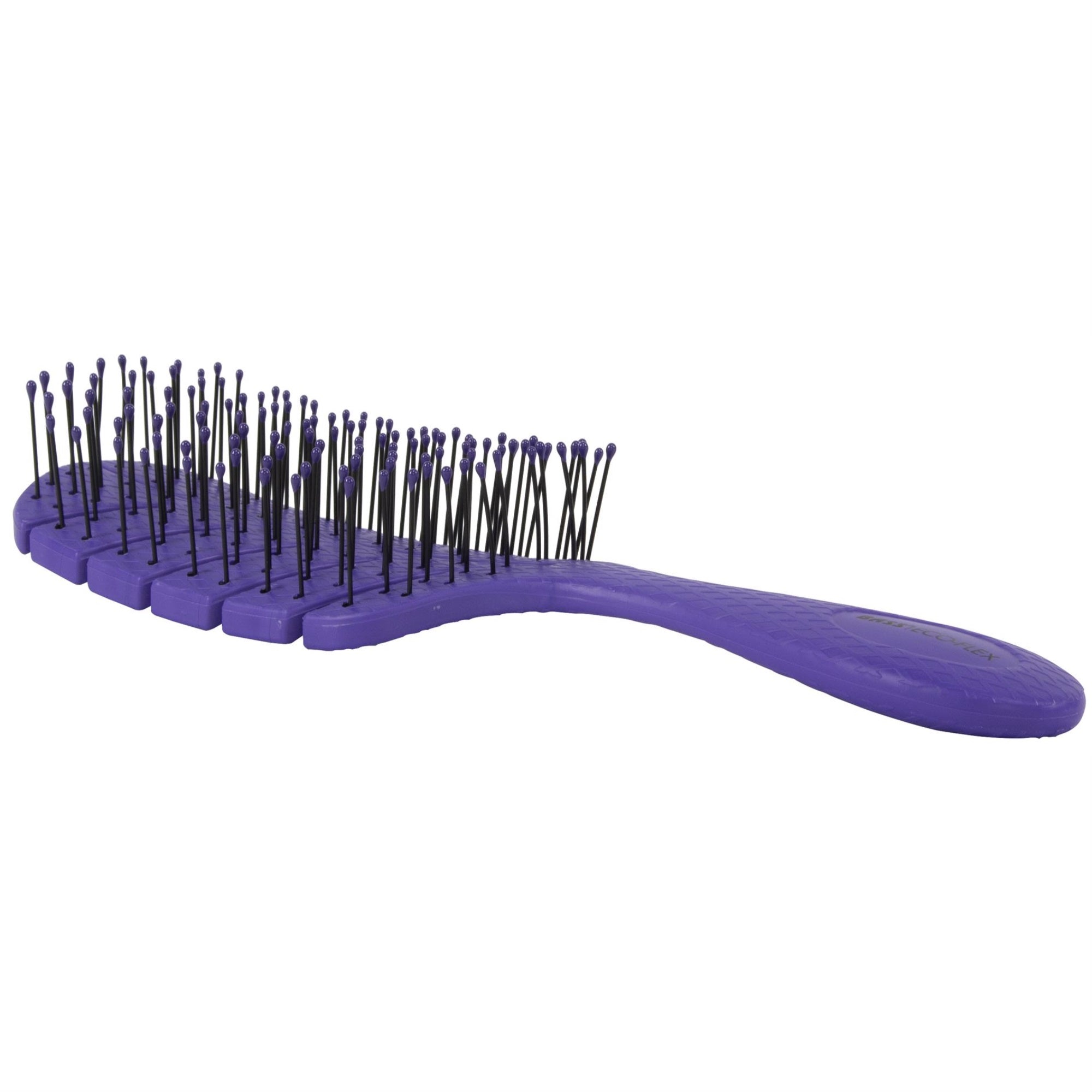 Bass Brushes- The Bio-Flex  Detangling Hair Brush (Leaf Shape /Lavender Finish)