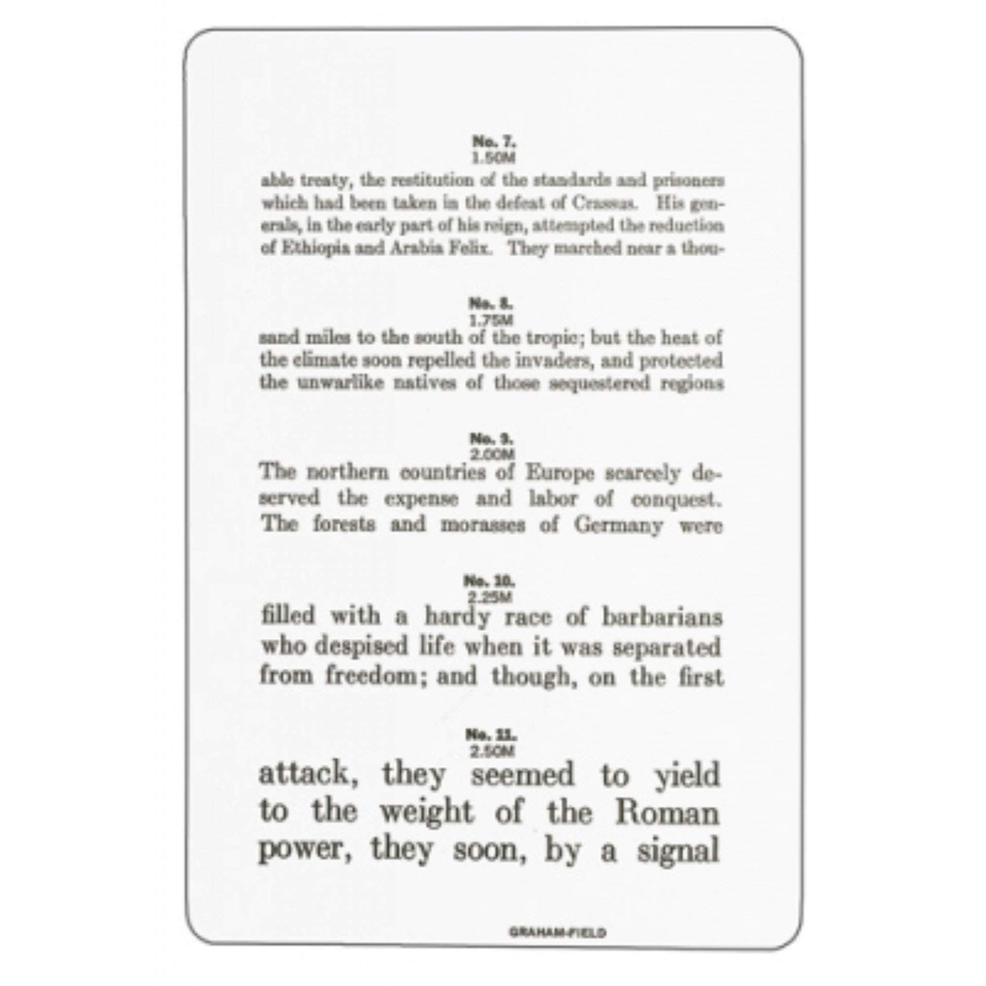 Jaeger Reading/Test-Type Chart Grafco