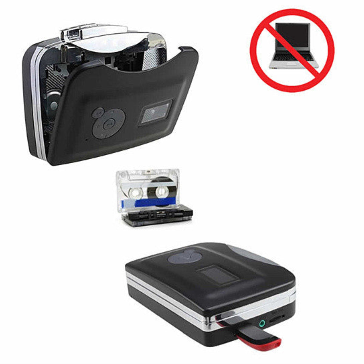 Portable Cassette To Mp3 Converter No Computer Needed