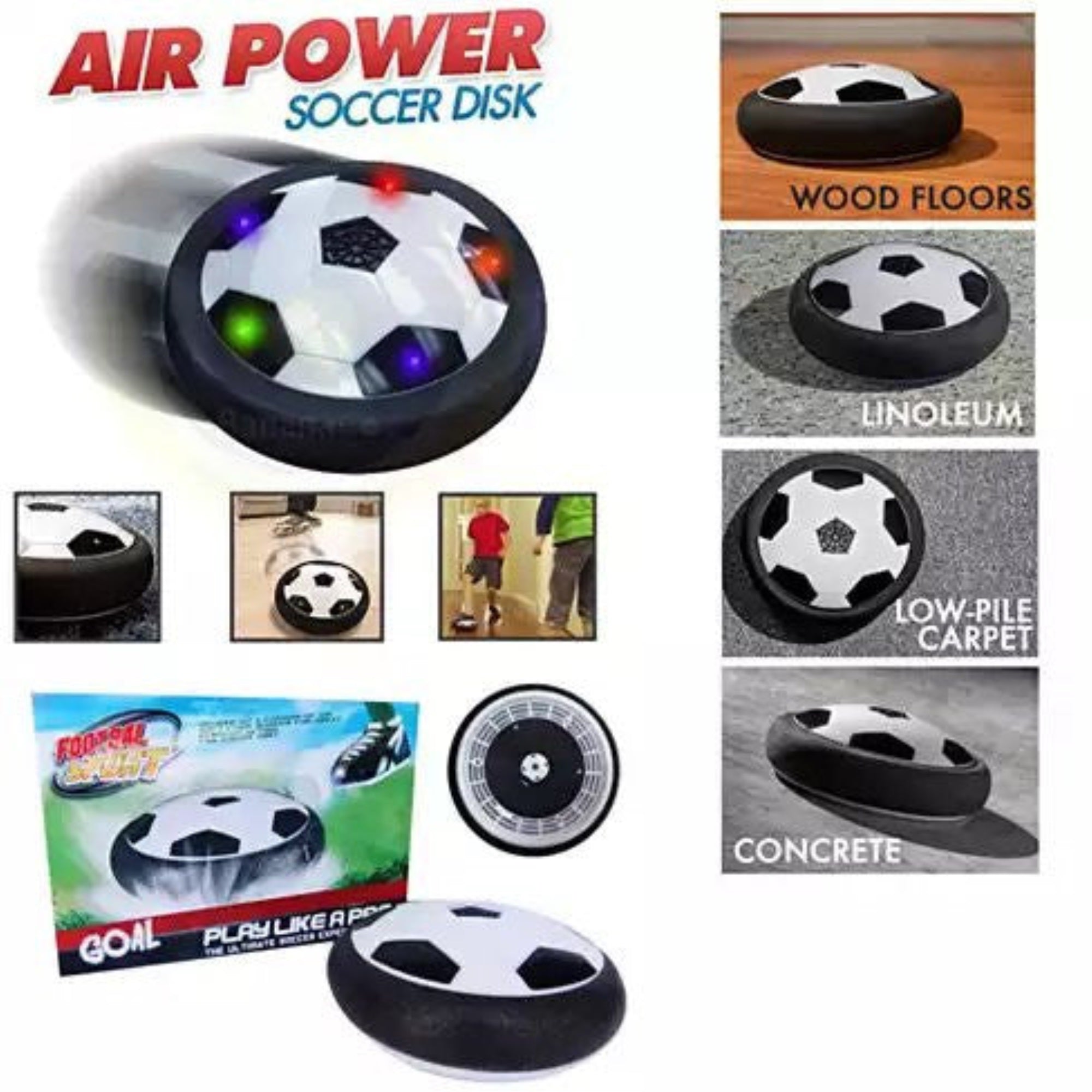 Slide And Glide Indoor Soccer Hover Ball For All Ages
