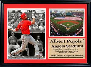 12X18 Photo Stat Frame  - Albert Pujols Los Angeles Angels