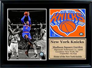 12x18 Photo Stat Frame  - Carmelo Anthony New York Knicks