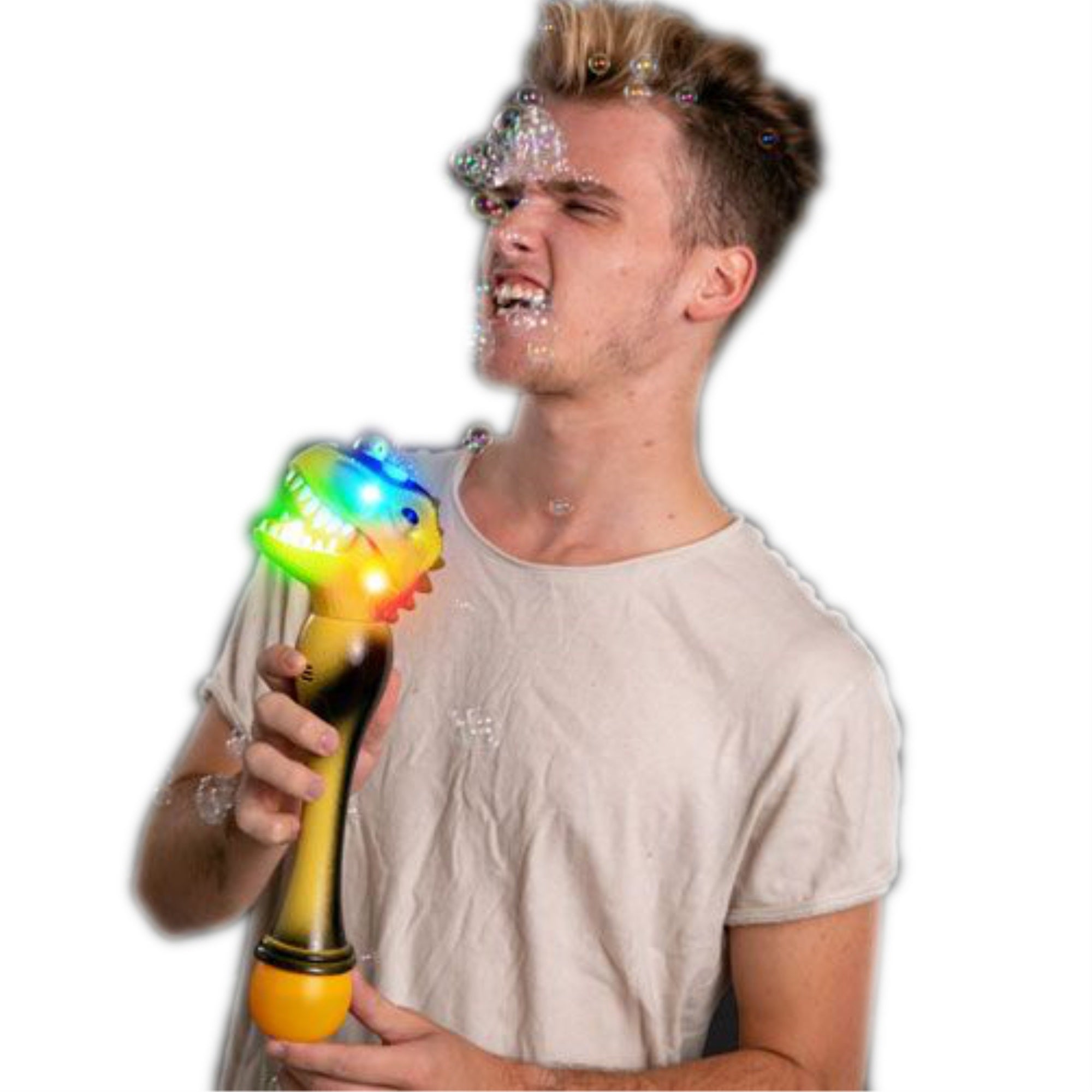 LED Dinosaur Bubble Wand