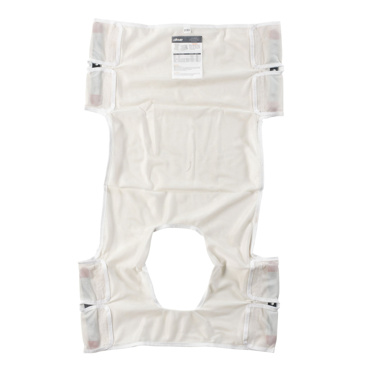 Drive Medical Patient Lift Sling With Commode Cutout Option, 26 X 40