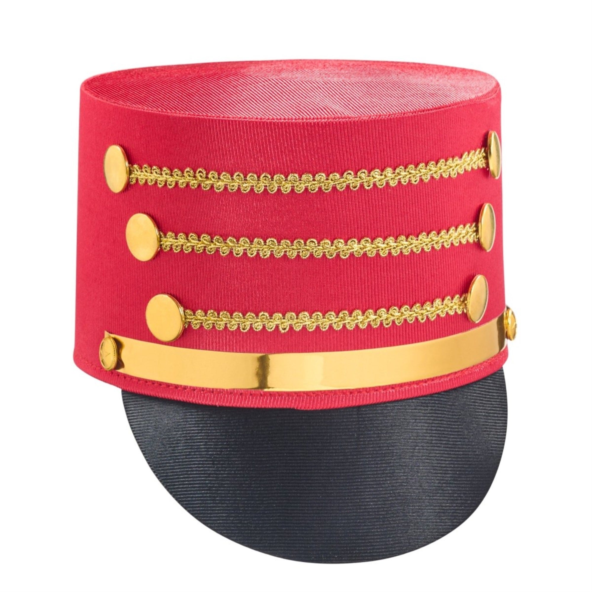 Red & Gold Marching Band Hat