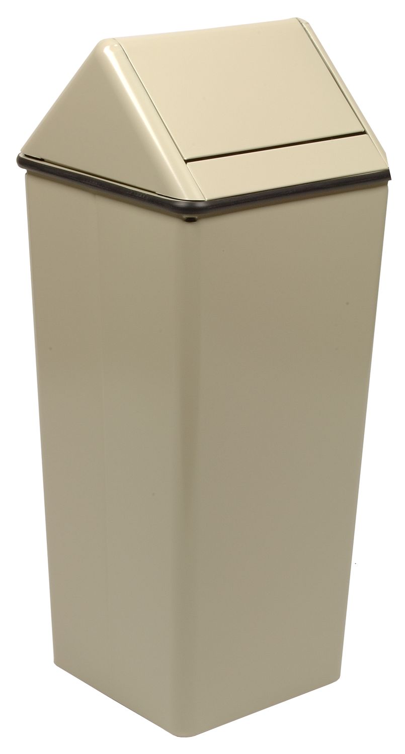1311Htal-Vv Ergode Swingtop - Small Square Hamper For Lunch & Break Rooms, Rubber Gasket, Powder Coat Finish, 4 Feet, Optional L