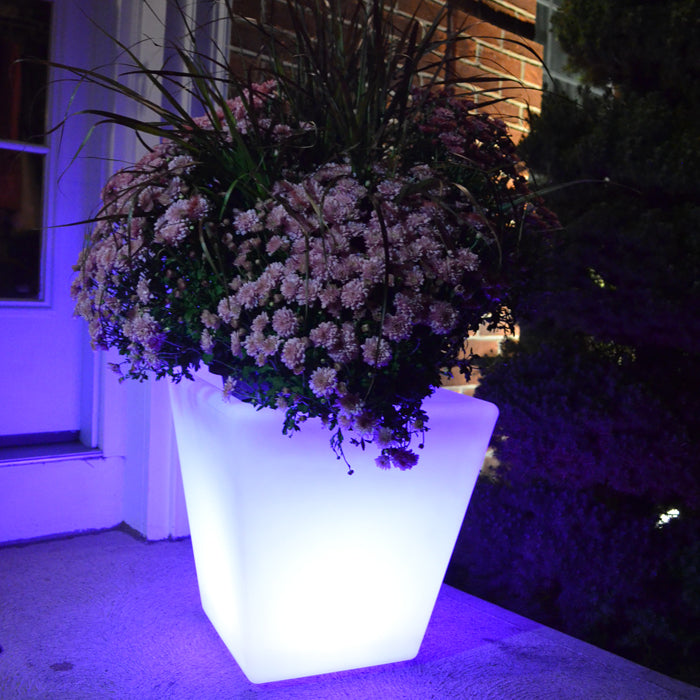 Fiji- LED planter/ice bucket, square