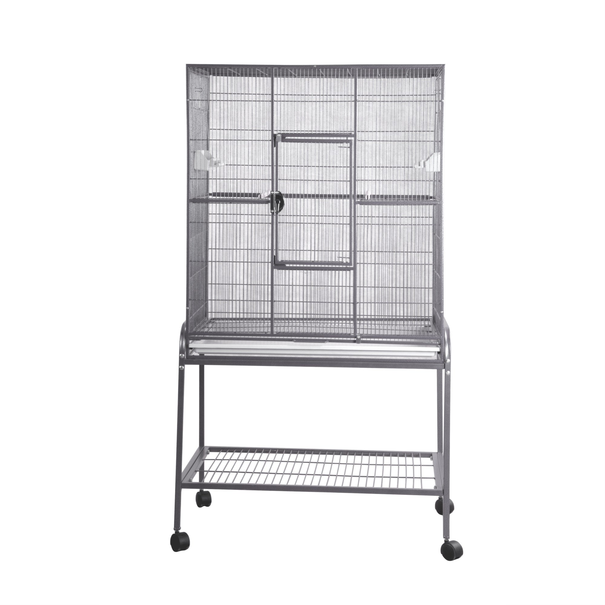32'X21' Flight Cage & Stand 13221 Platinum