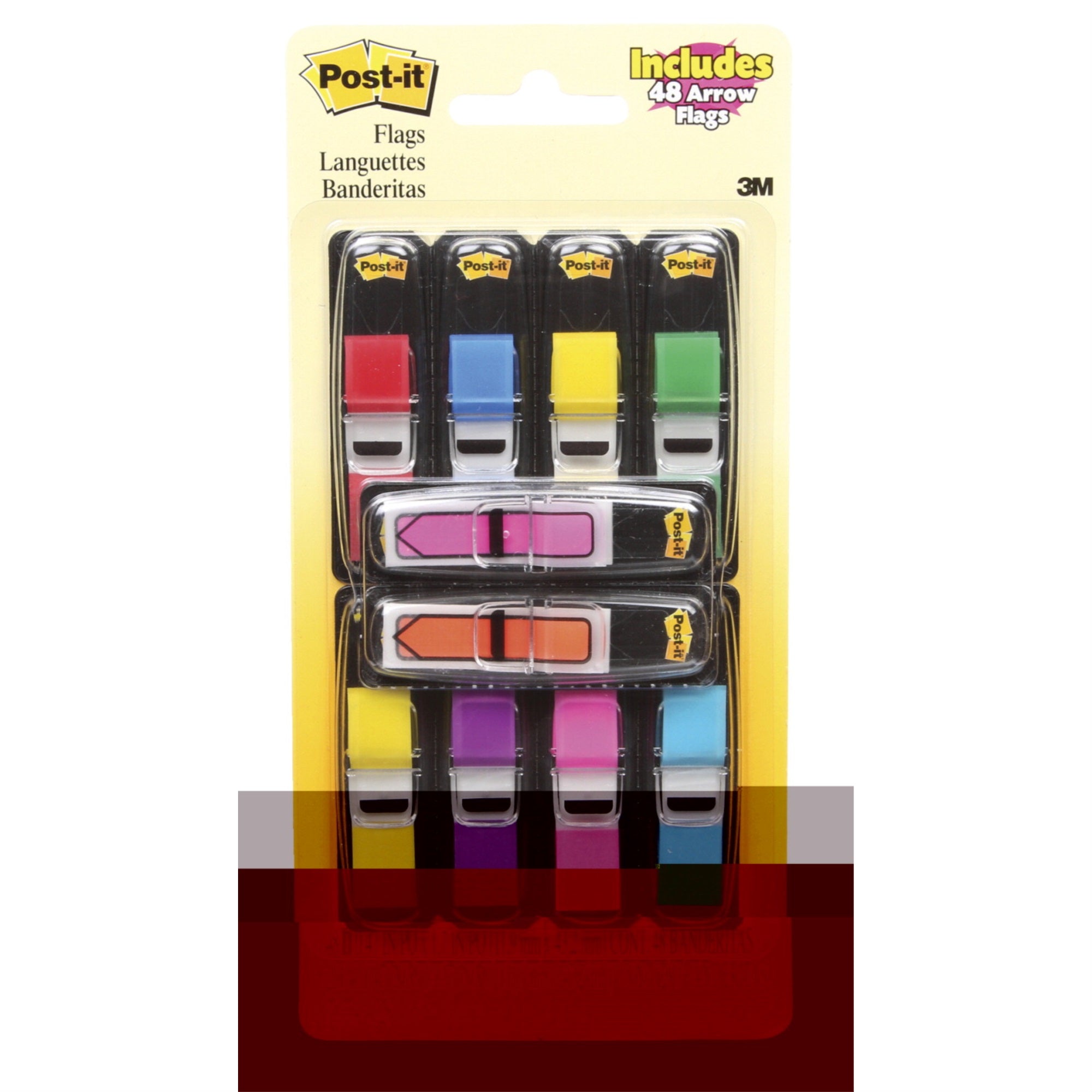 Post-It Flag Value Pack, 1/2 X 1-7/10 Inches, 8 Colors, 35 Flags Per Color, Bonus 48 Arrow Flags, 1/2 Inch, Two Colors