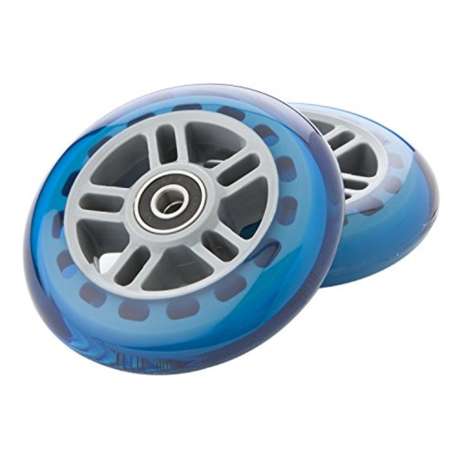 A Scooter Series Wheels With Bearings (Set Of 2) - Blue