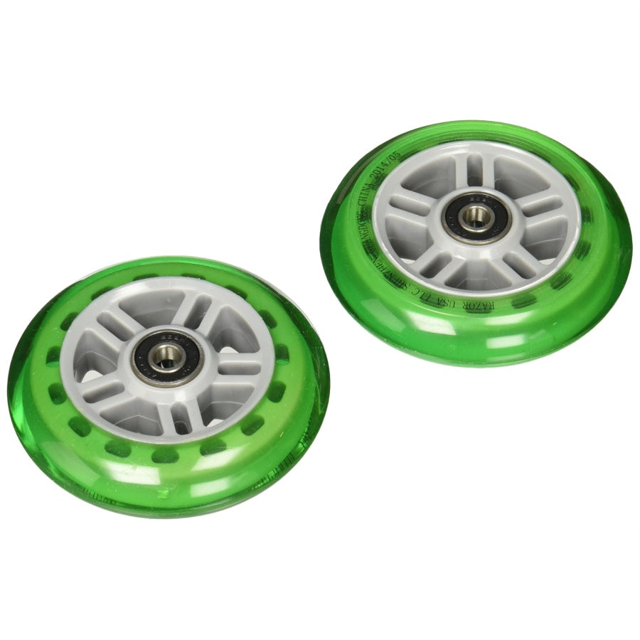 A Scooter Series Wheels With Bearings (Set Of 2) - Green