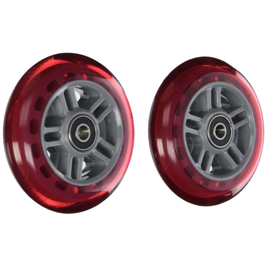 A Scooter Series Wheels With Bearings (Set Of 2) - Red
