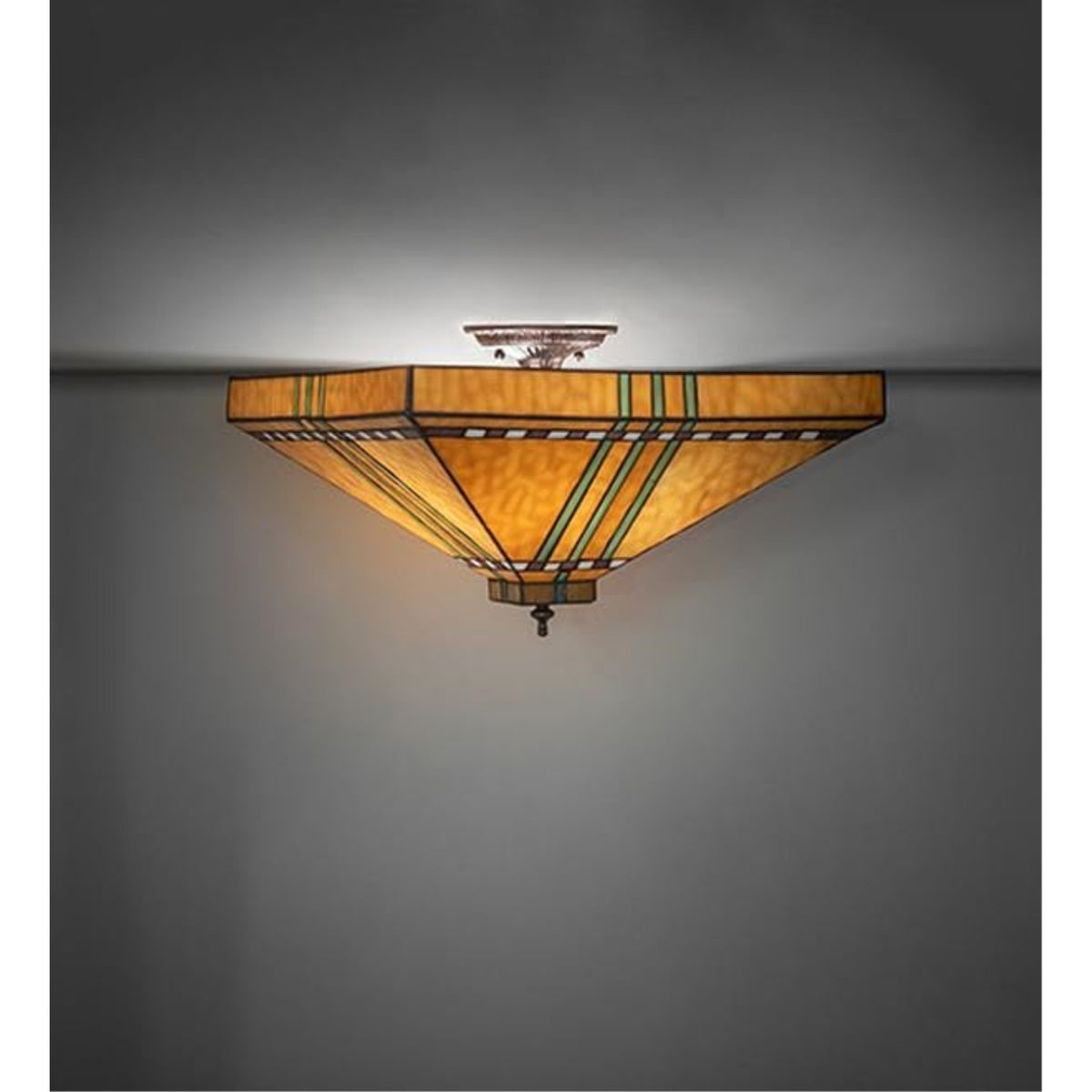 17' Square Prairie Corn Flushmount