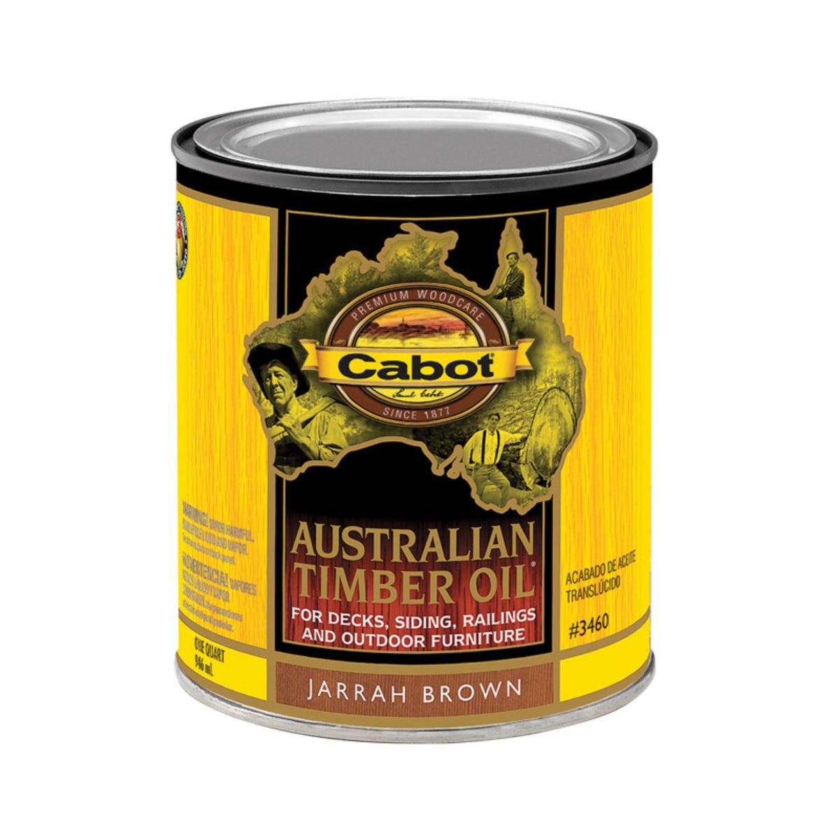 Timber Oil Jarrah Brn Qt (Pack Of 4)