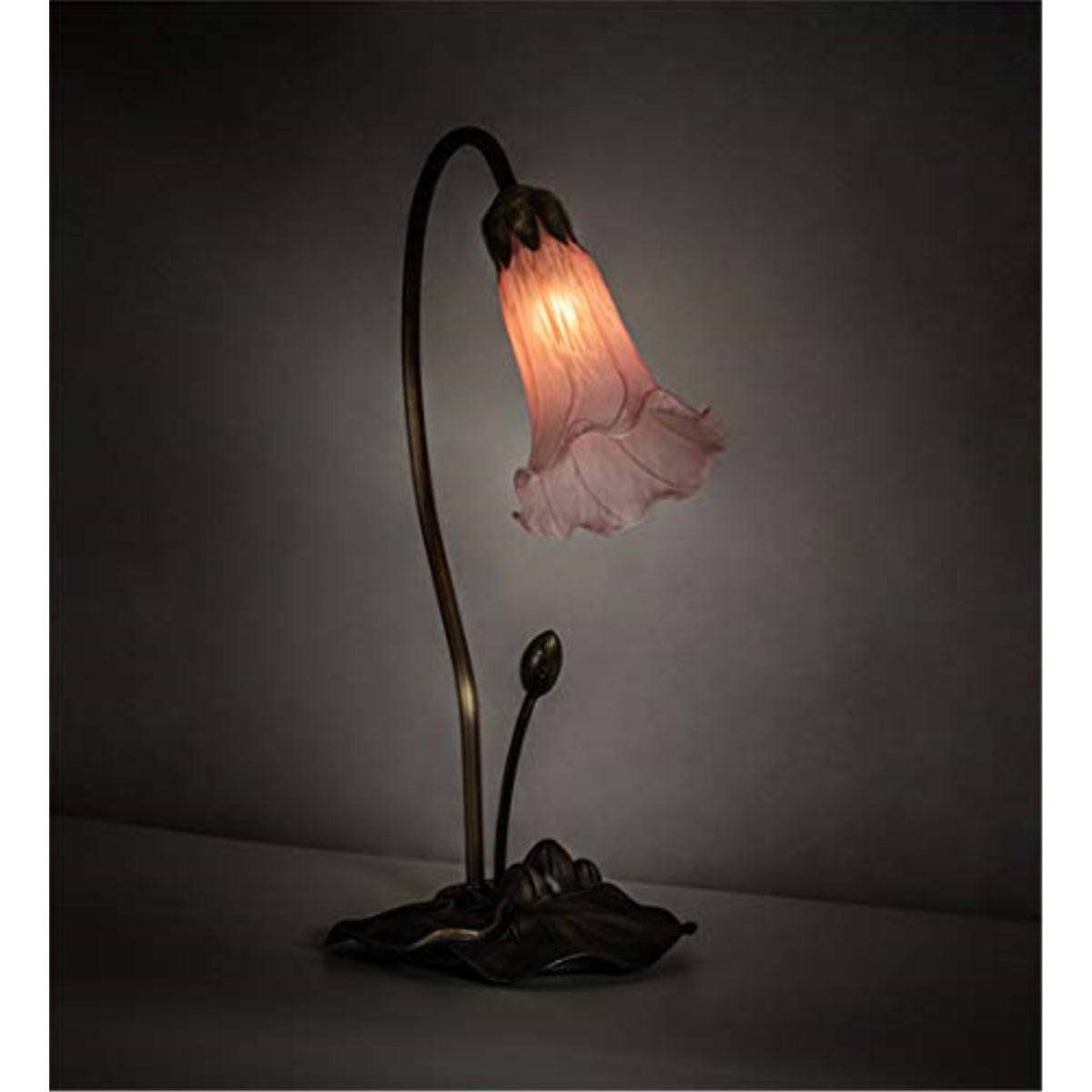 16' High Pink Tiffany Pond Lily Accent Lamp