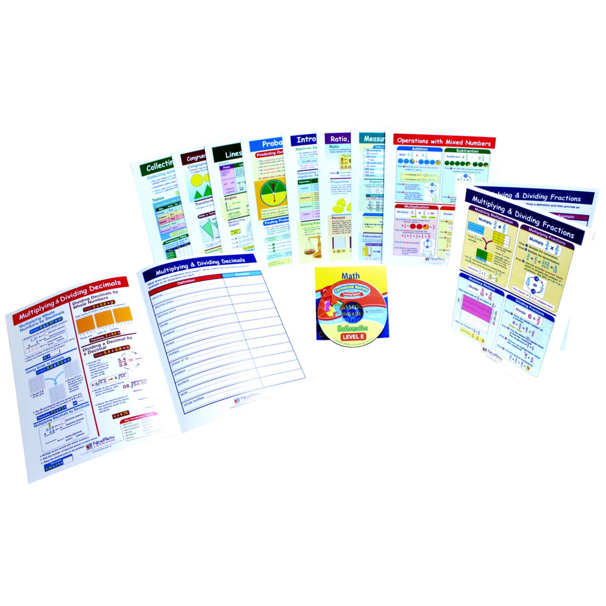 Newpath Visual Learning Guides Math Set, Grade 5 – Virventures