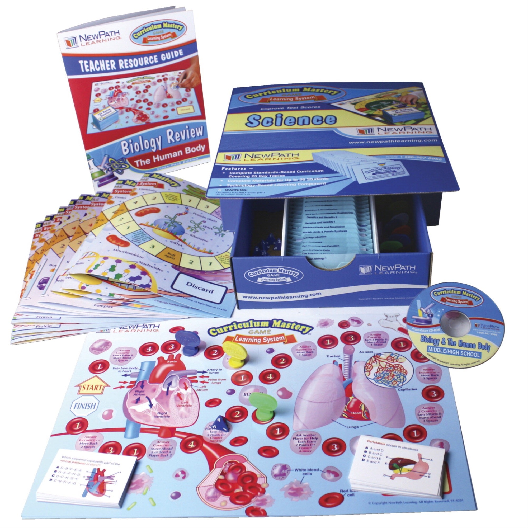 Newpath Biology And The Human Body Learning Classroom Pack, Grades 6 To 10, 25 Sets