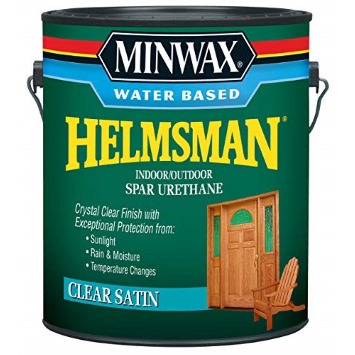 1373117 Helmsman Wb Satin Gl Minwax Helmsman Satin Clear Water-Based Spar Urethane 1 Gal (Pack Of 2)