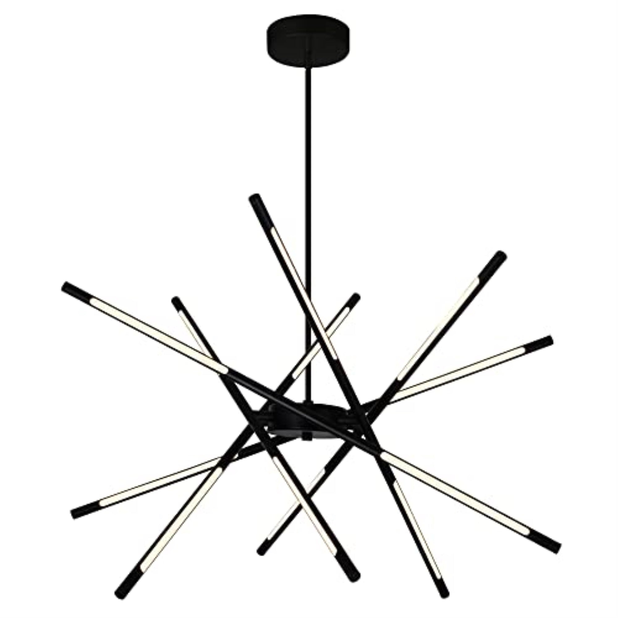 Oskil Led Integrated Chandelier With Black Finish