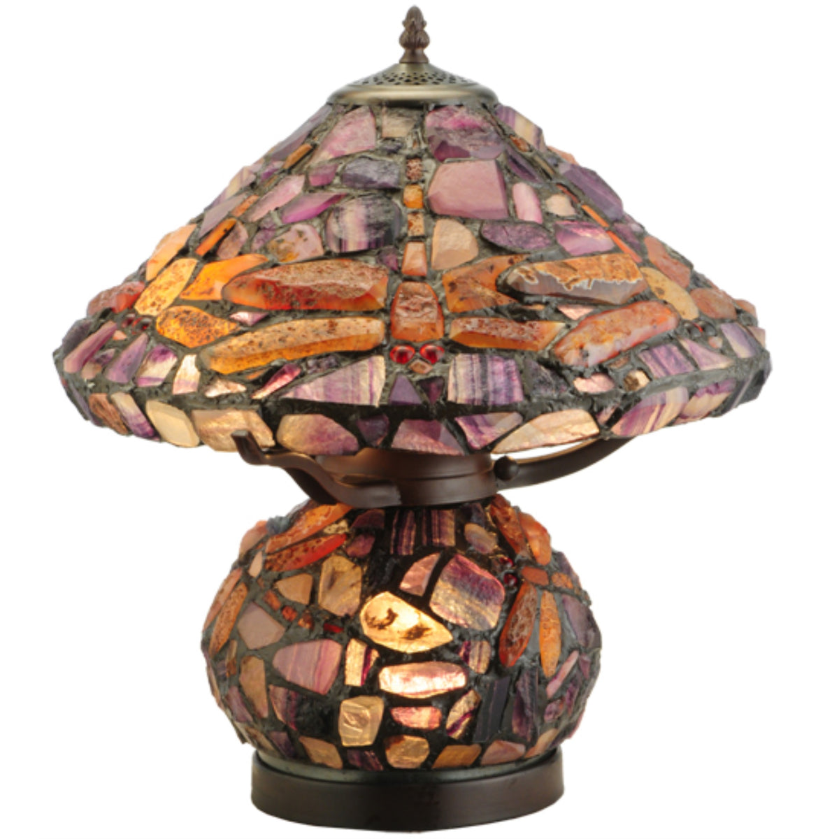 18.5'H Dragonfly Agata Table Lamp