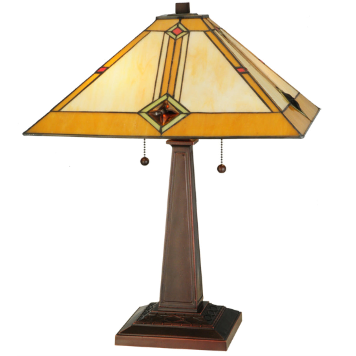 22'H Diamond Mission Table Lamp
