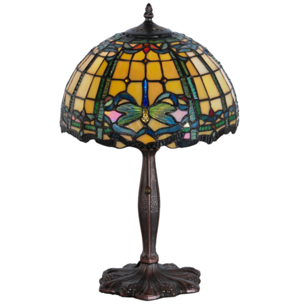 19'H Dragonfly Trellis Accent Lamp
